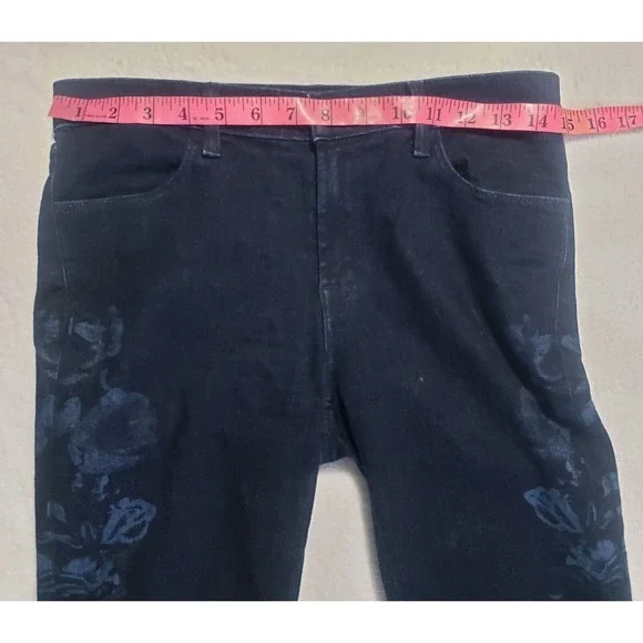 J. Brand Mi-Rise Super Skinny Jeans Women's Size 28 Indigo Blossom Stretch Denim - Picture 10 of 12